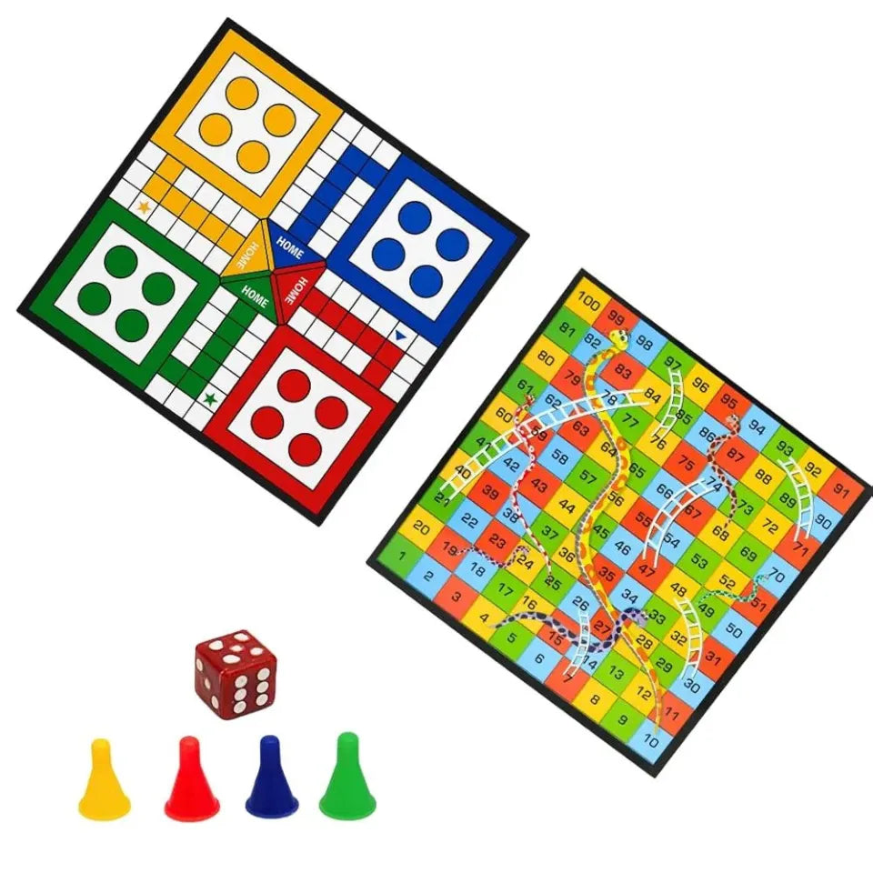 Techno The Legend 360 Ludo & Snakes and Ladders Board Game Set – 14x14 Inch