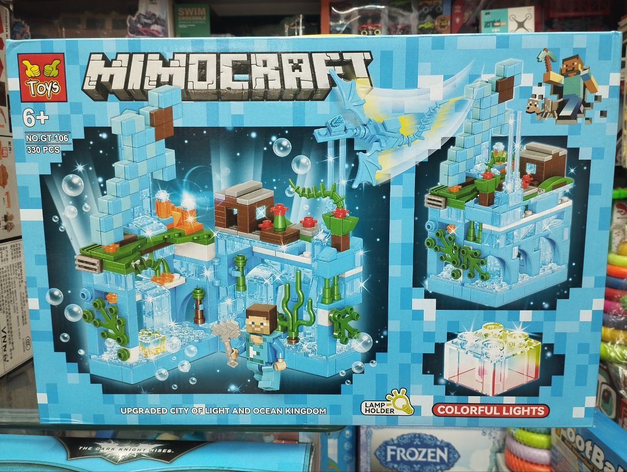 My World Minecraft Building Blocks with LED Lights - Mini City & Cave | Ages 6+