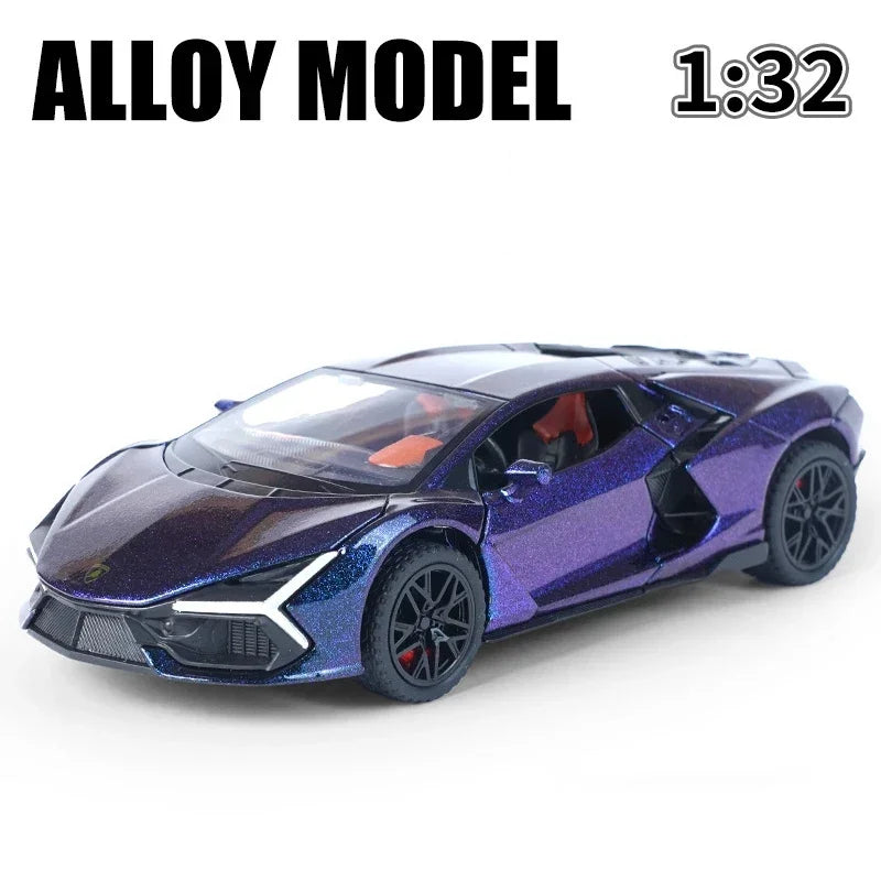 Lamborghini Revuelto Die Cast Model Car - V12 Hybrid Supercar Toy