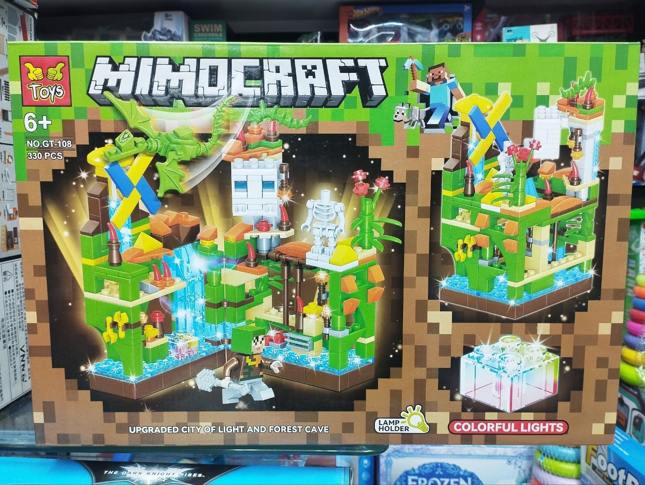 MineCraft City of Light Building Blocks with LED Lights (T121) | Ages 6+