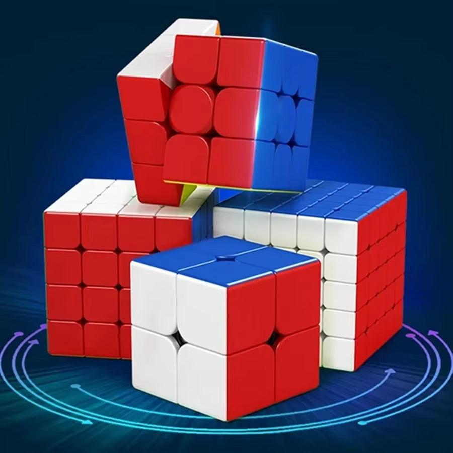 MoYu MeiLong Stickerless Speed Cube Gift Set – 2x2 to 5x5 Bundle