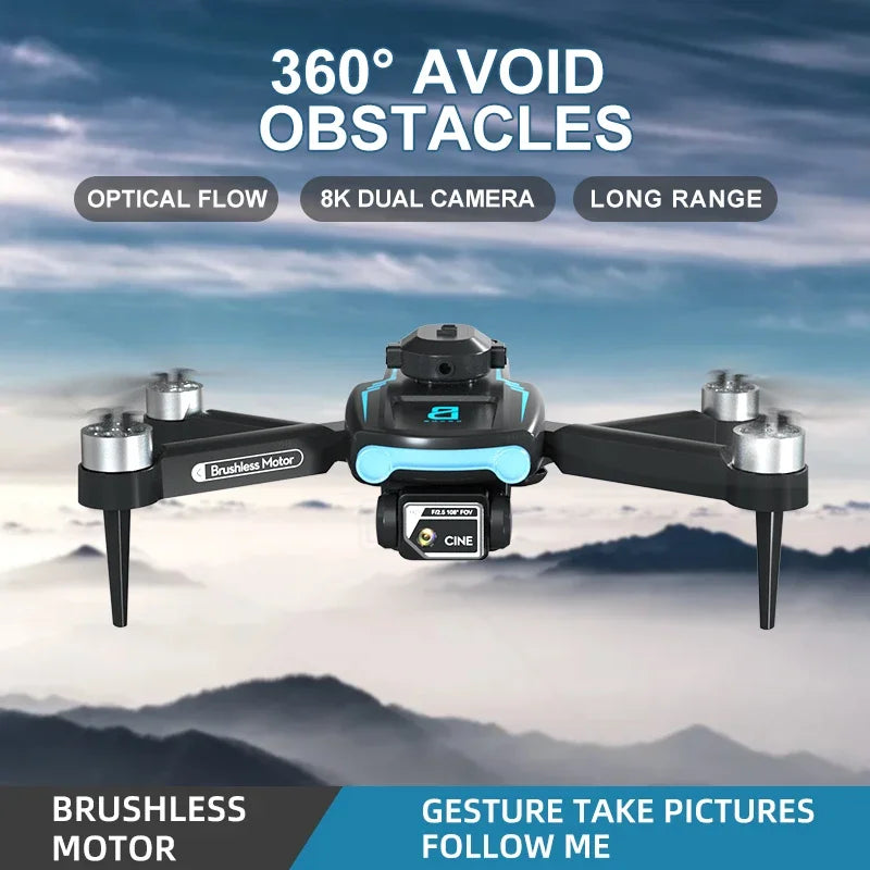 F169 Brushless Drone - 8K Dual Camera, Obstacle Avoidance, 20 Min Flight Time