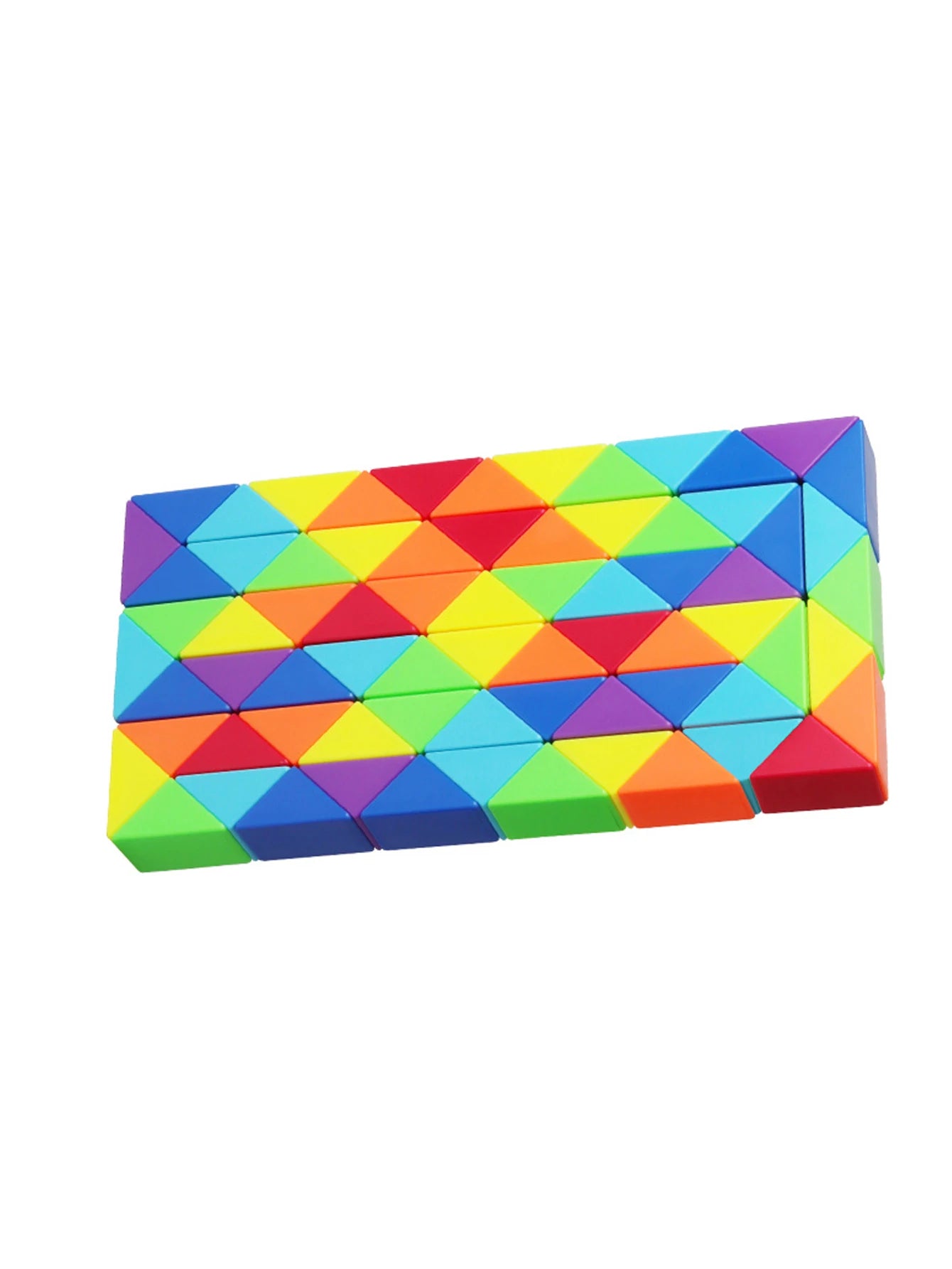 72-Segment Magic Snake Puzzle Cube | Multicolor Twistable Brain Teaser | Geometric Shape Toy