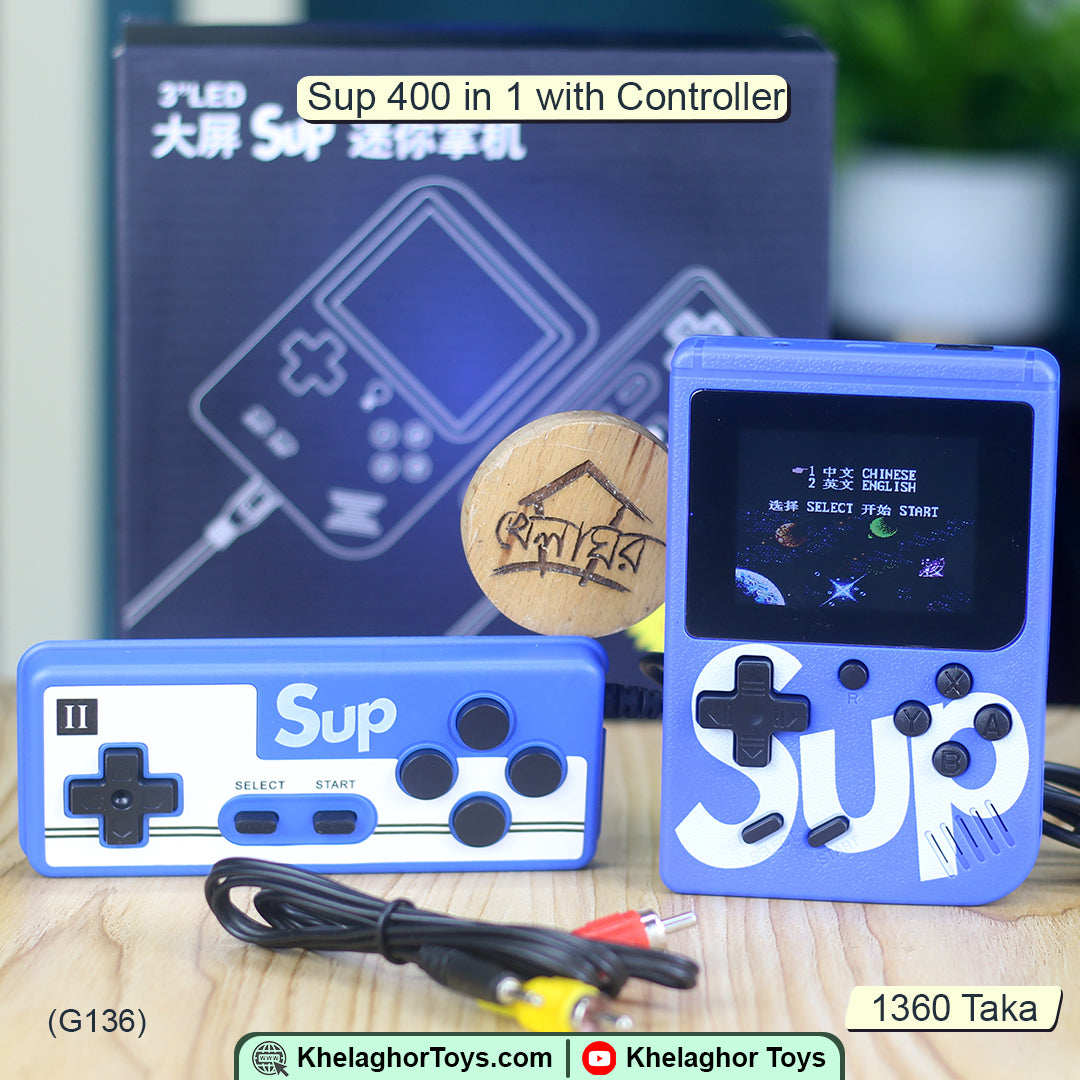 Sup 400 in 2 Game Player With Extra Controller