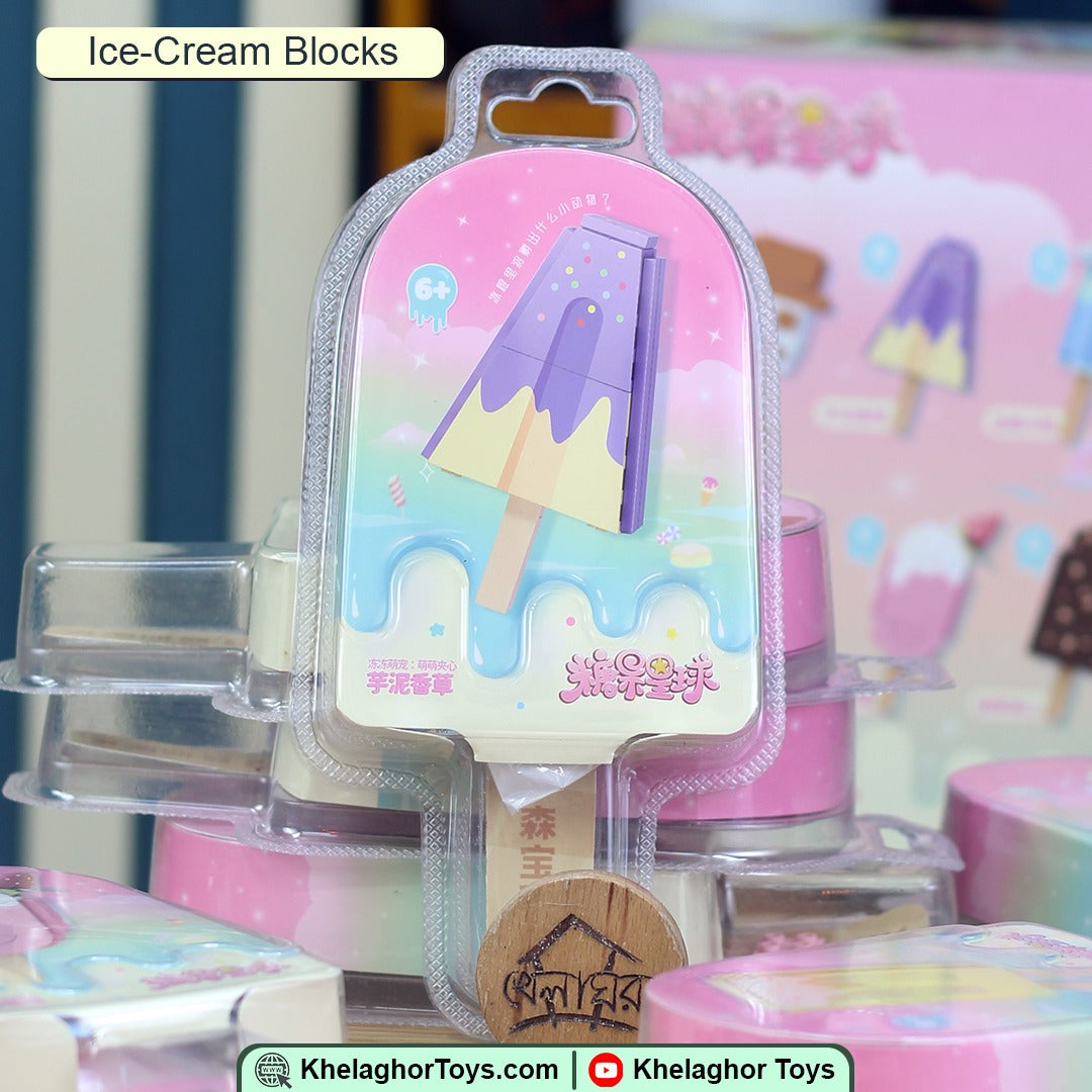 Ice Cream Building Blocks Set - 8 Models LEGO-Compatible Construction Toy