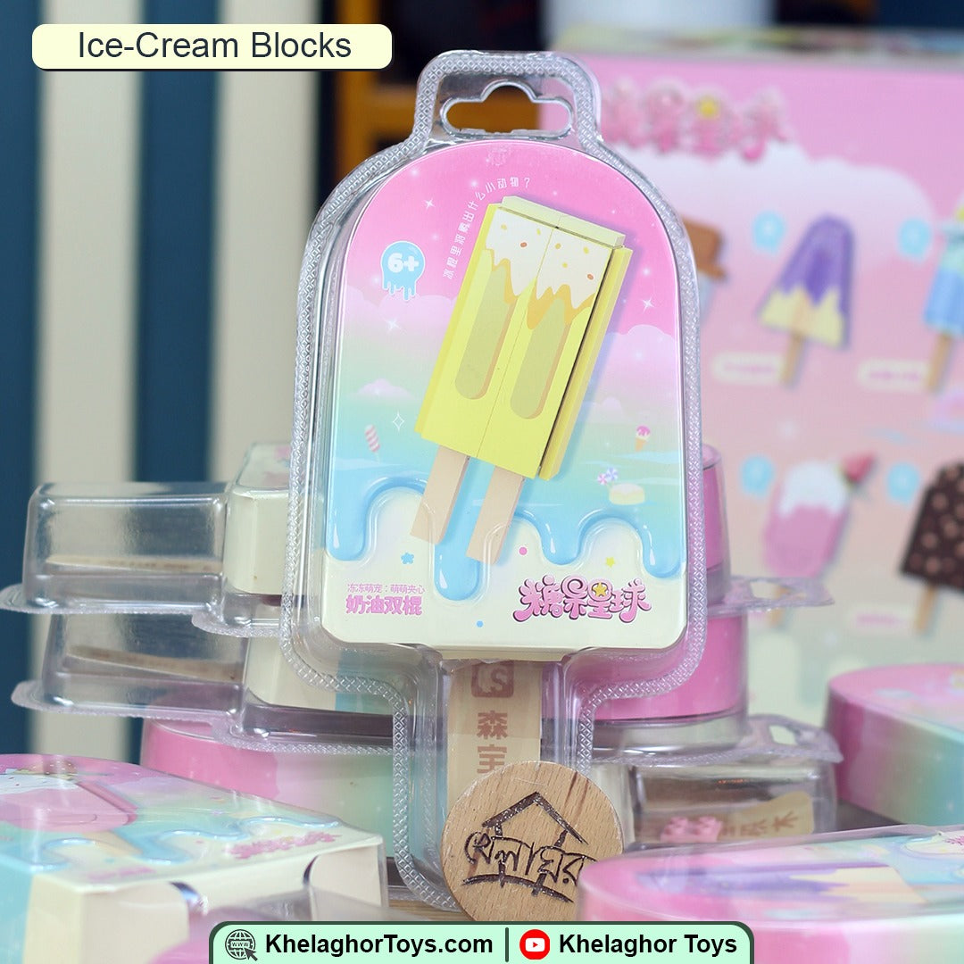 Ice Cream Building Blocks Set - 8 Models LEGO-Compatible Construction Toy