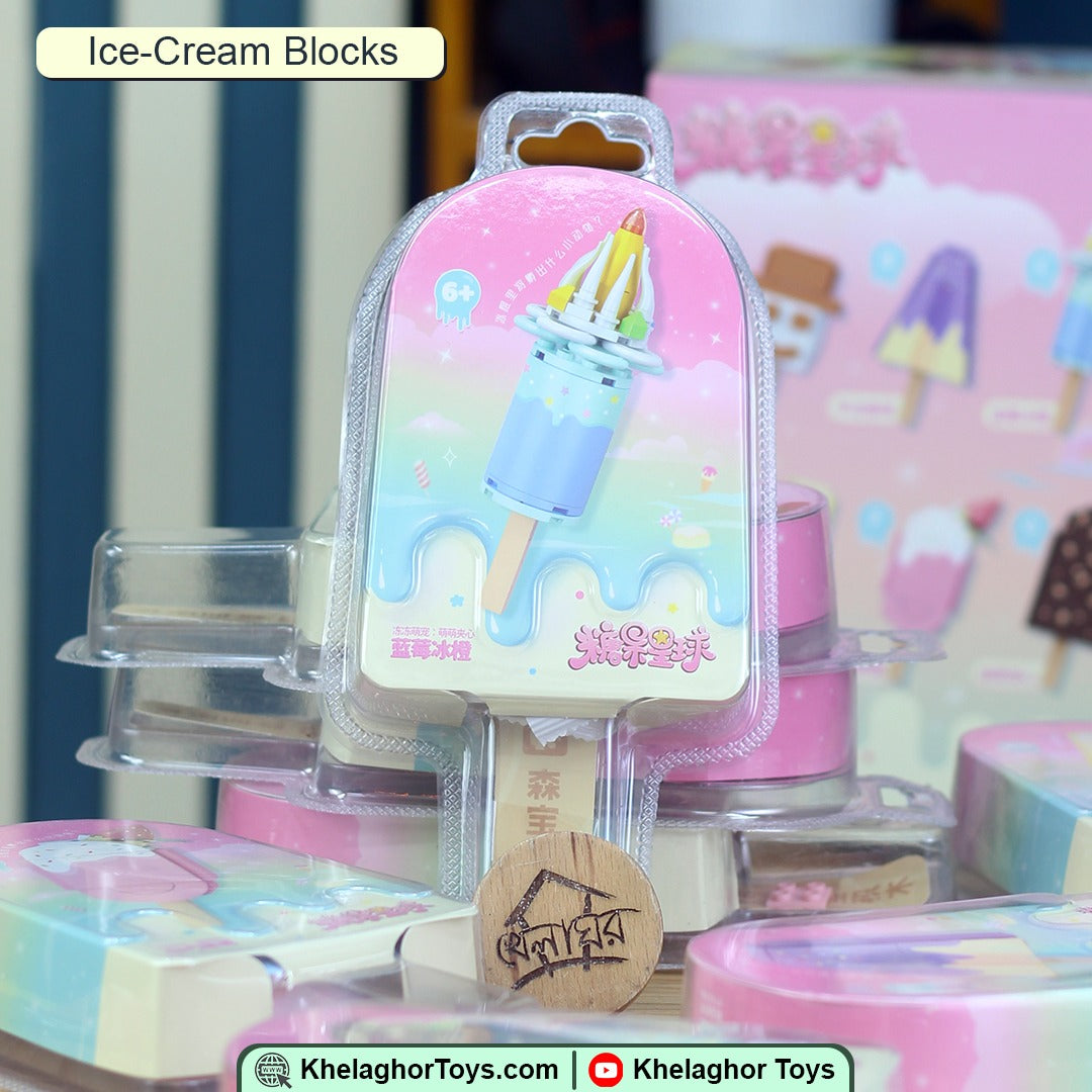 Ice Cream Building Blocks Set - 8 Models LEGO-Compatible Construction Toy