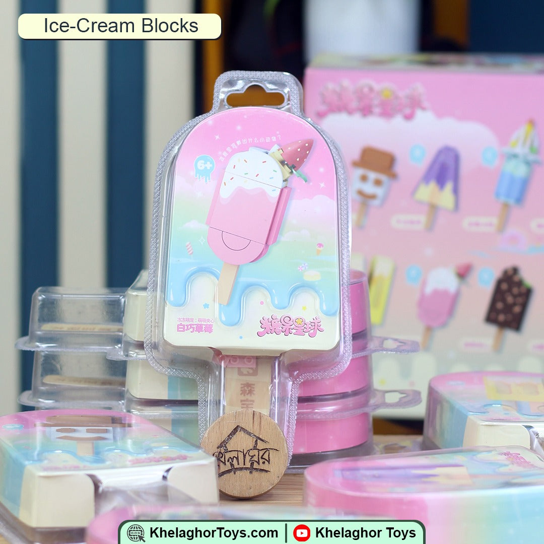 Ice Cream Building Blocks Set - 8 Models LEGO-Compatible Construction Toy