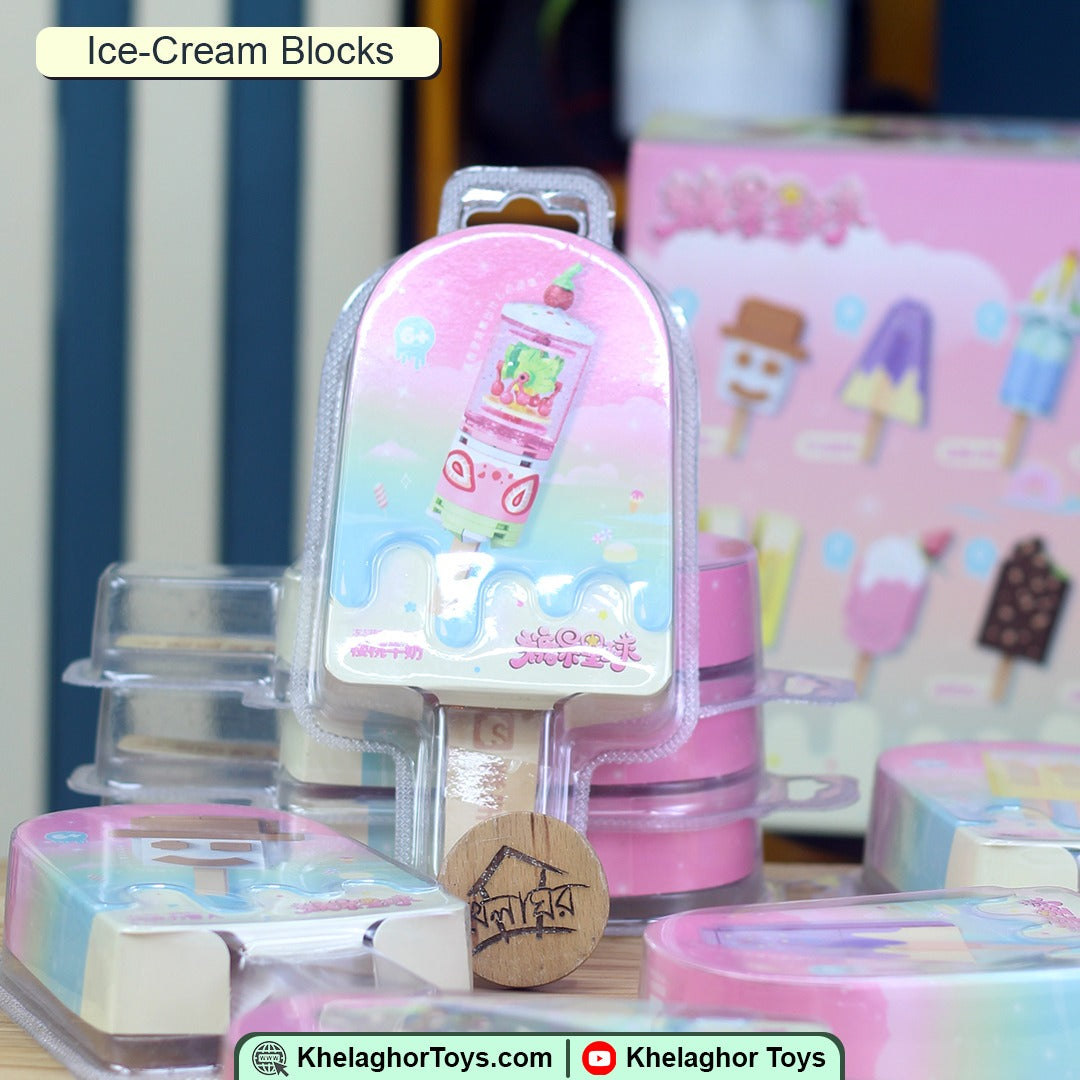 Ice Cream Building Blocks Set - 8 Models LEGO-Compatible Construction Toy