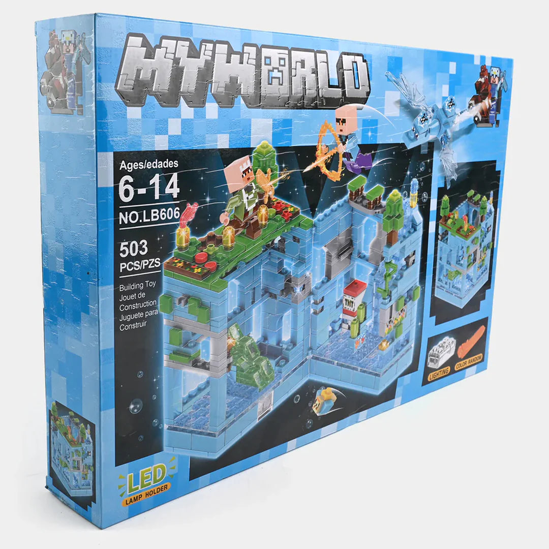 My World Minecraft Building Blocks with LED Lights - Mini City & Cave | Ages 6+