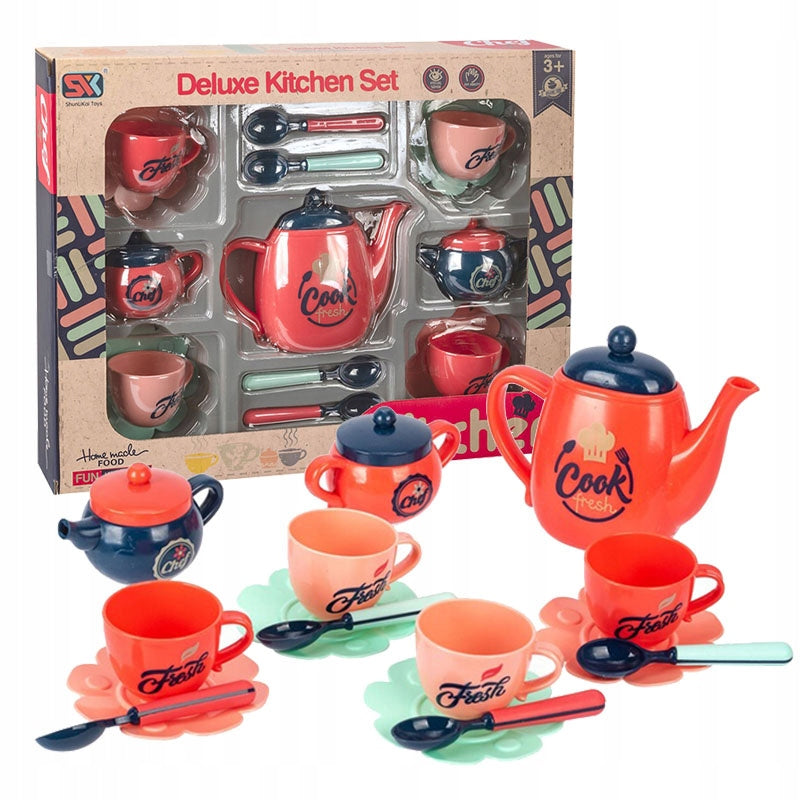 SK Deluxe Kitchen Set - Tea Set for Kids 3+ Years | Khelaghor Toys