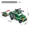 Panlos Military Building Blocks - 573 Pieces, 12-in-1 Transport Vehicles | 25 styles in 1 block