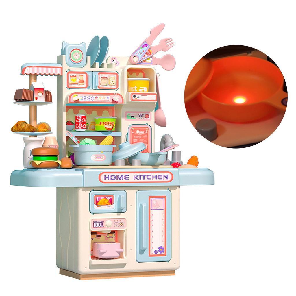 DIY Kids Dream Kitchen Set - Realistic Playset with Steam & Water | Khelaghor Toys