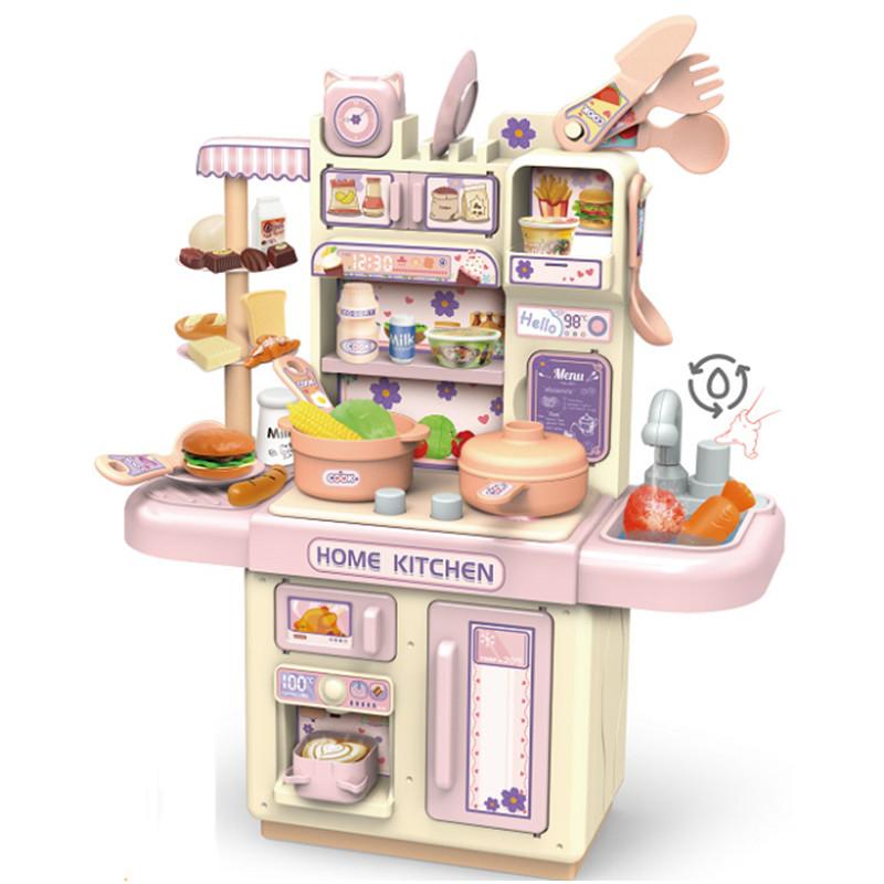 DIY Kids Dream Kitchen Set - Realistic Playset with Steam & Water | Khelaghor Toys