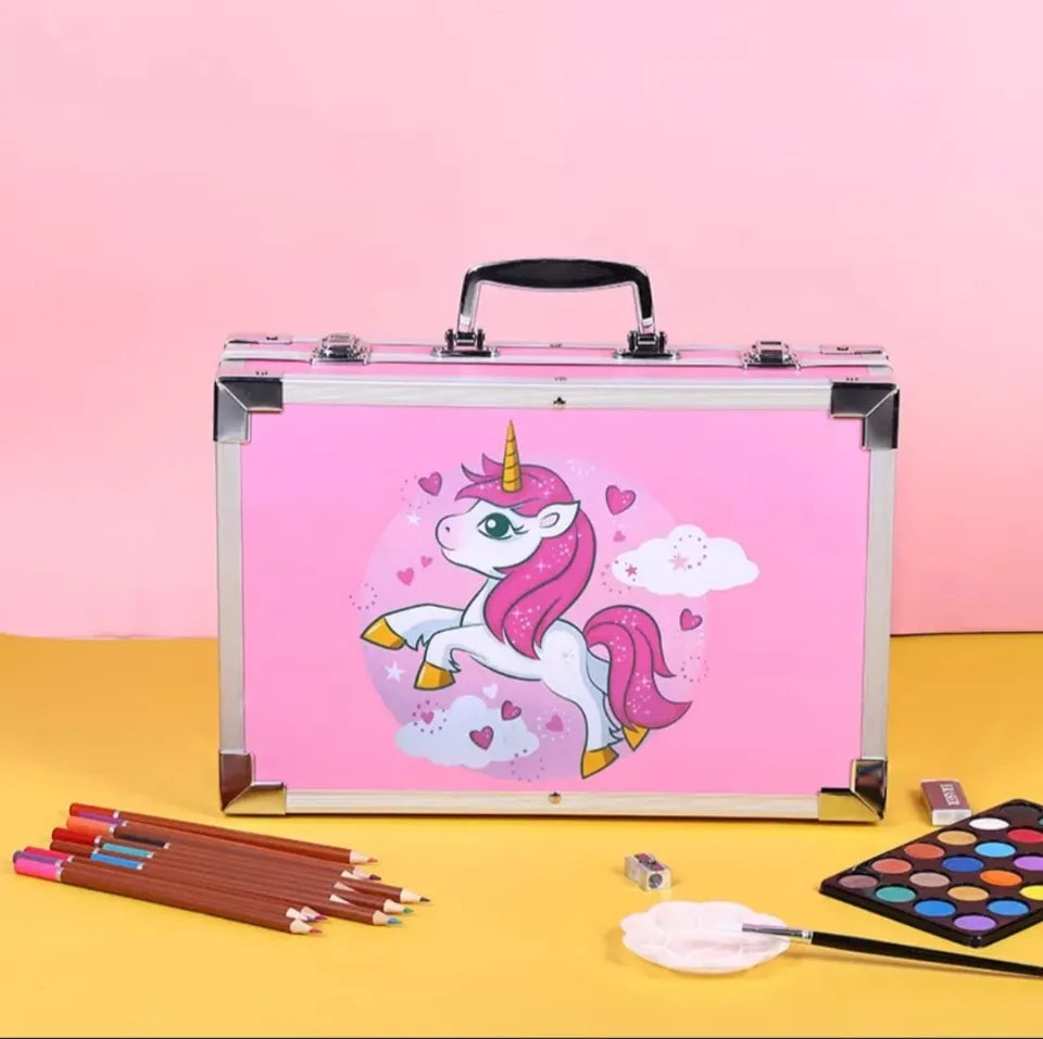 145-Piece Art Colour Set - Complete Drawing & Painting Kit with Storage Case