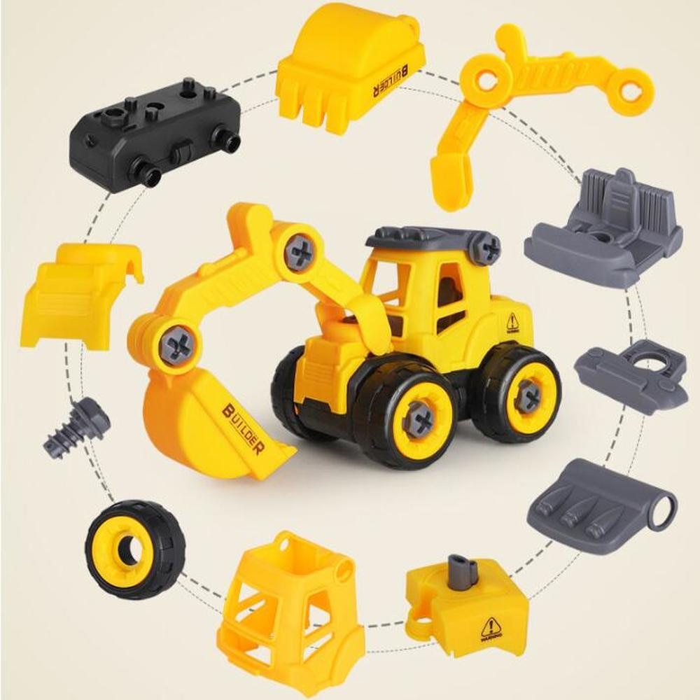 Khelaghor Construction Set (K294) – DIY Builder Playset with Worker Figure, Vehicles & Tools