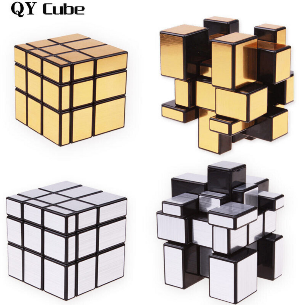 3x3x3 Shape Mod Puzzle Cube – ABS Plastic, Brushed Metal Finish