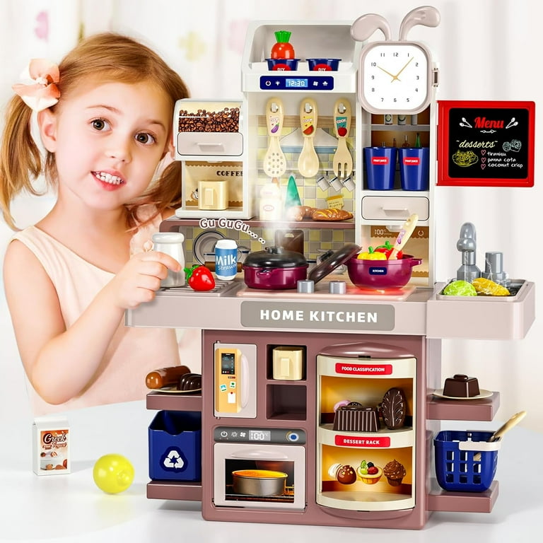 Kids Kitchen Playset with Stove & Sink | Educational Pretend Play Toy