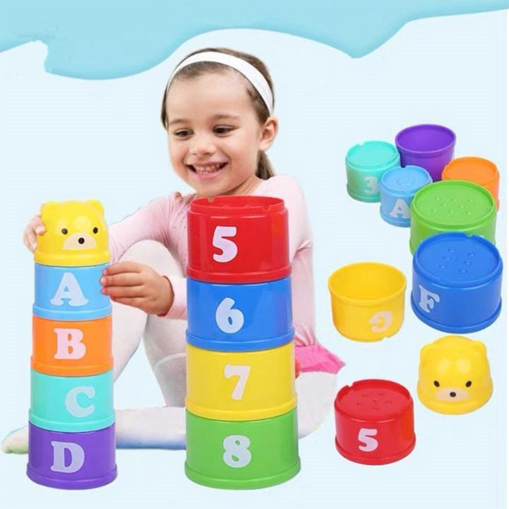 Learning Cup Set – Stack, Nest & Play (Numbers & Letters)