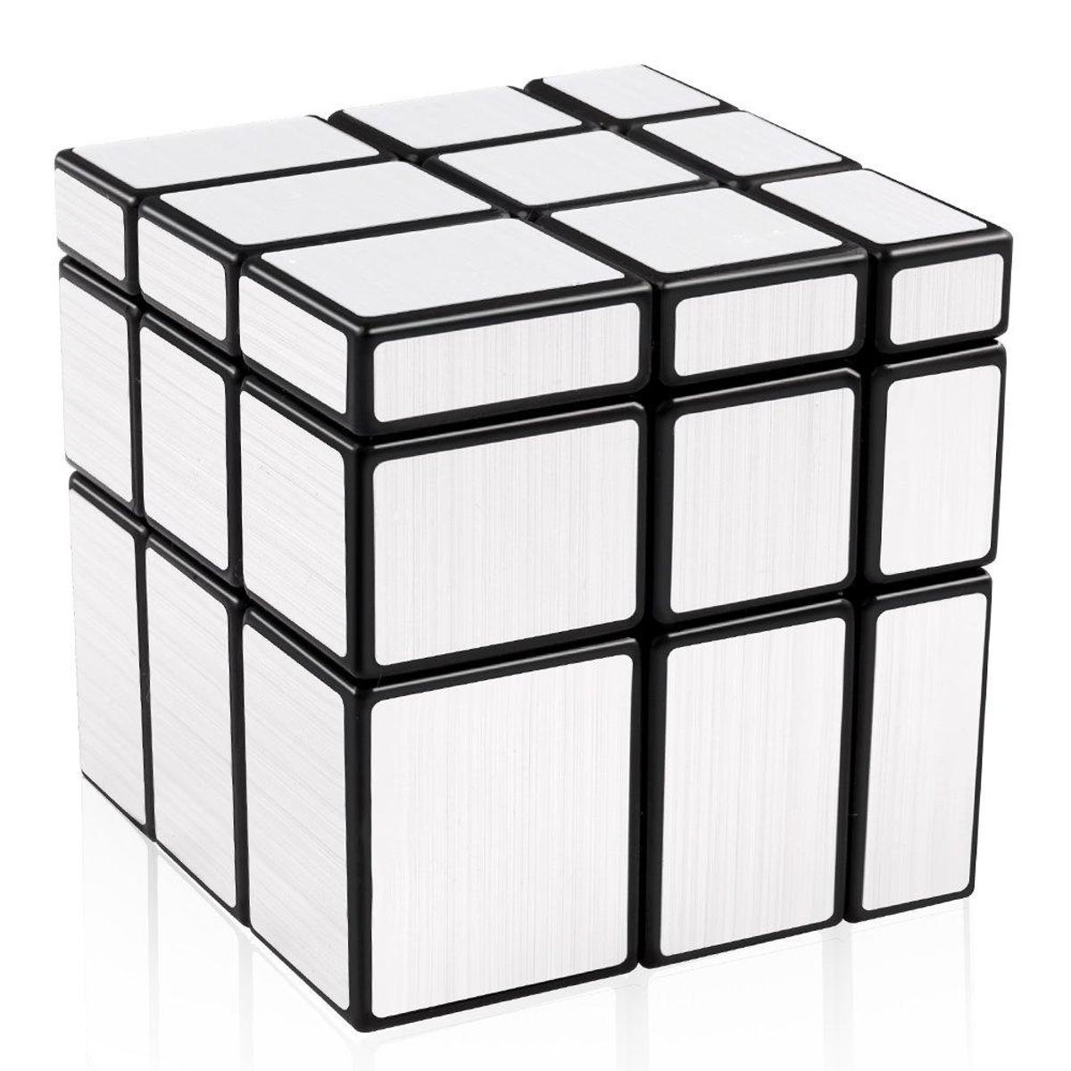 3x3x3 Shape Mod Puzzle Cube – ABS Plastic, Brushed Metal Finish