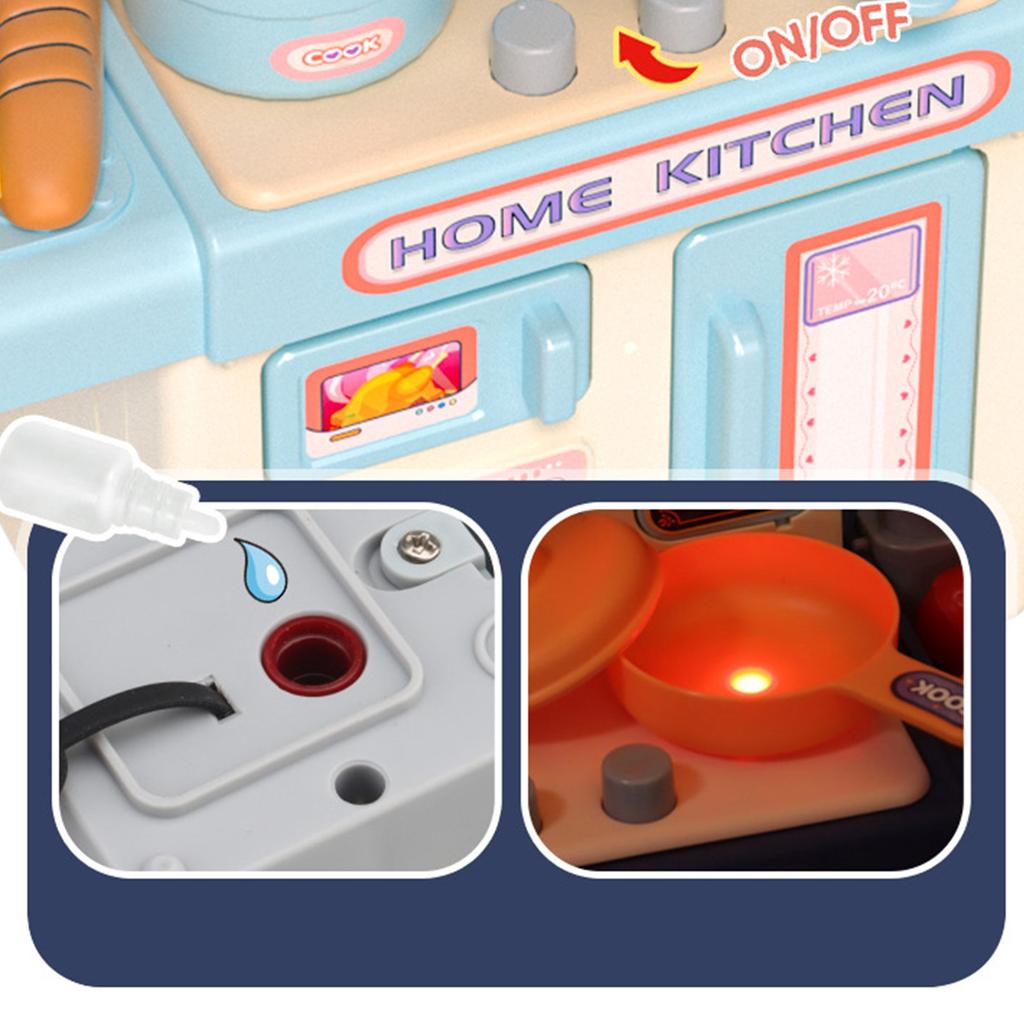 DIY Kids Dream Kitchen Set - Realistic Playset with Steam & Water | Khelaghor Toys