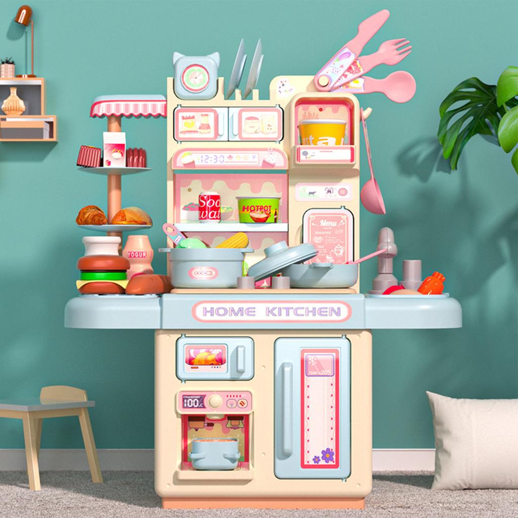 DIY Kids Dream Kitchen Set - Realistic Playset with Steam & Water | Khelaghor Toys