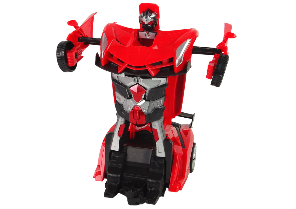 2-in-1 RC Robot Car Transformer Toy – One-Button Deformation, LED Lights & 360° Rotation