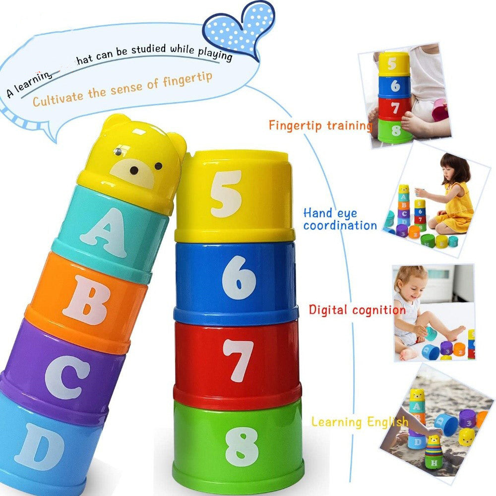 Learning Cup Set – Stack, Nest & Play (Numbers & Letters)