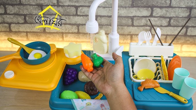 Kitchen With Dishwasher - 31 Piece Multi-Function Play Set | Khelaghor Toys