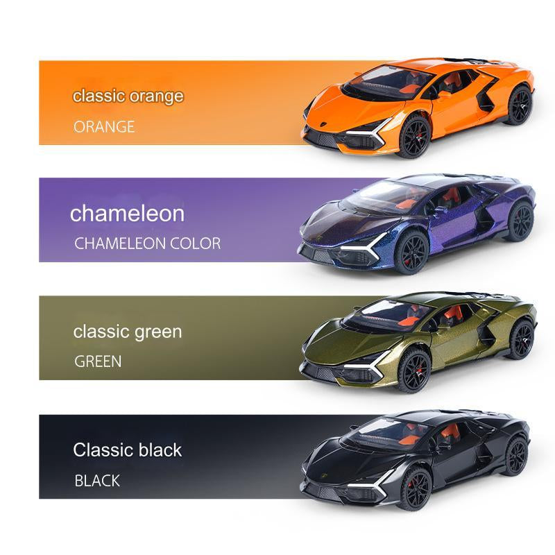 Lamborghini Revuelto Die Cast Model Car - V12 Hybrid Supercar Toy