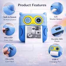 Khelaghor Toys Print Mini Camera – Instant Thermal Print, No Ink Needed