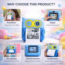 Khelaghor Toys Print Mini Camera – Instant Thermal Print, No Ink Needed