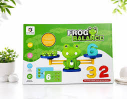 Frog Balance Math Toy – STEM Counting Scale with Numbered Weights & Learning Cards (Ages 3+)