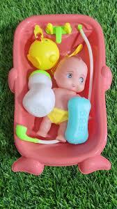Baby Bath Doll Pretend Play Set – Bathtub, Baby Doll, Duck & Accessories (Model K422)