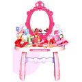 Children's Pretend Play Dressing Table Set – 46-Piece Makeup & Beauty Toy with Mirror