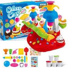 Color Clay DIY Cookies & Ice Cream Play Dough Set – 5-Color Kit