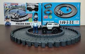 Police Car Track Set 52 Pieces | Battery Operated Racing Track B177