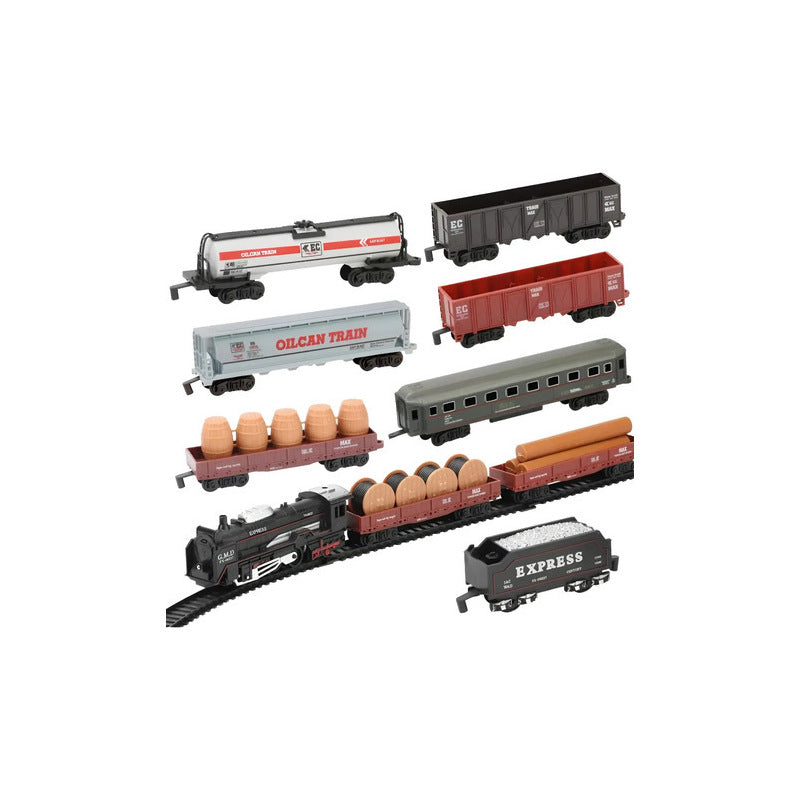 Rail King Intelligent Classical Train Set - Electric Toy Train with Track for Kids