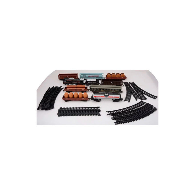 Rail King Intelligent Classical Train Set - Electric Toy Train with Track for Kids
