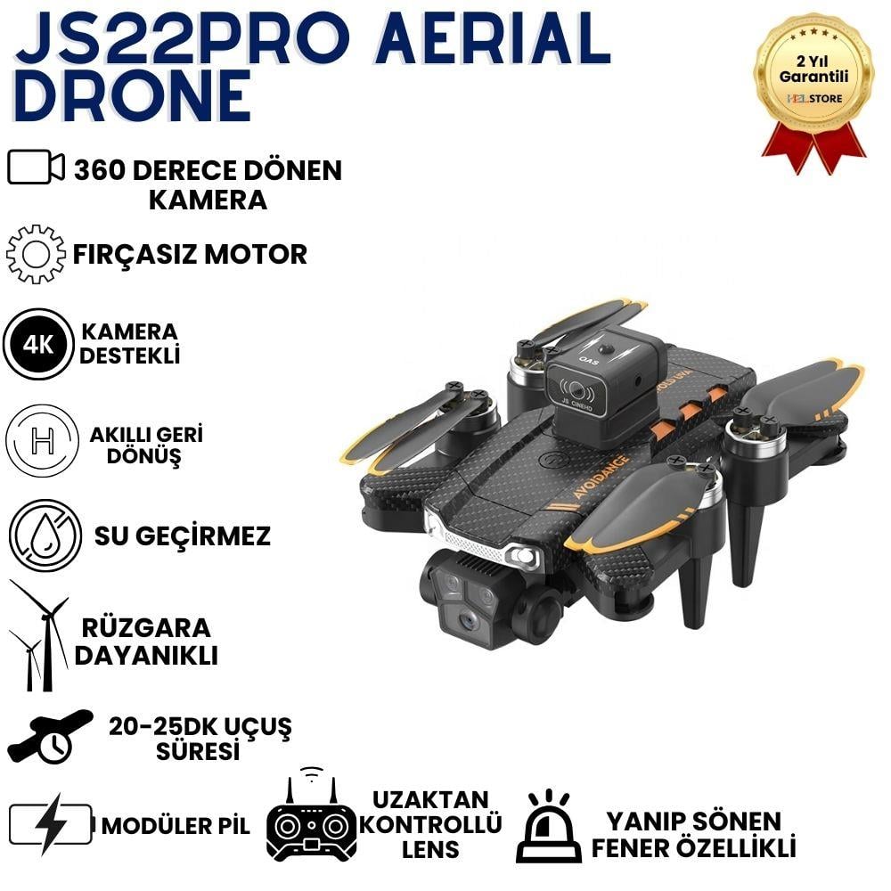 JS22PRO Drone - 4K Camera, Brushless Motor, Dual Lens Protection, 360° Roll