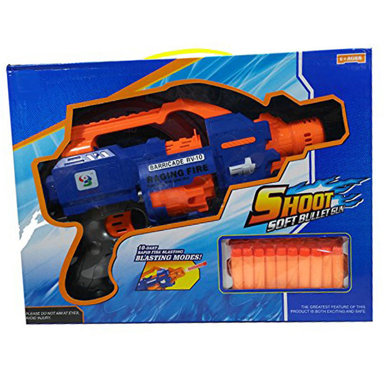 Soft Bullet Auto Gun (1225) – Foam Dart Blaster with 20 Bullets