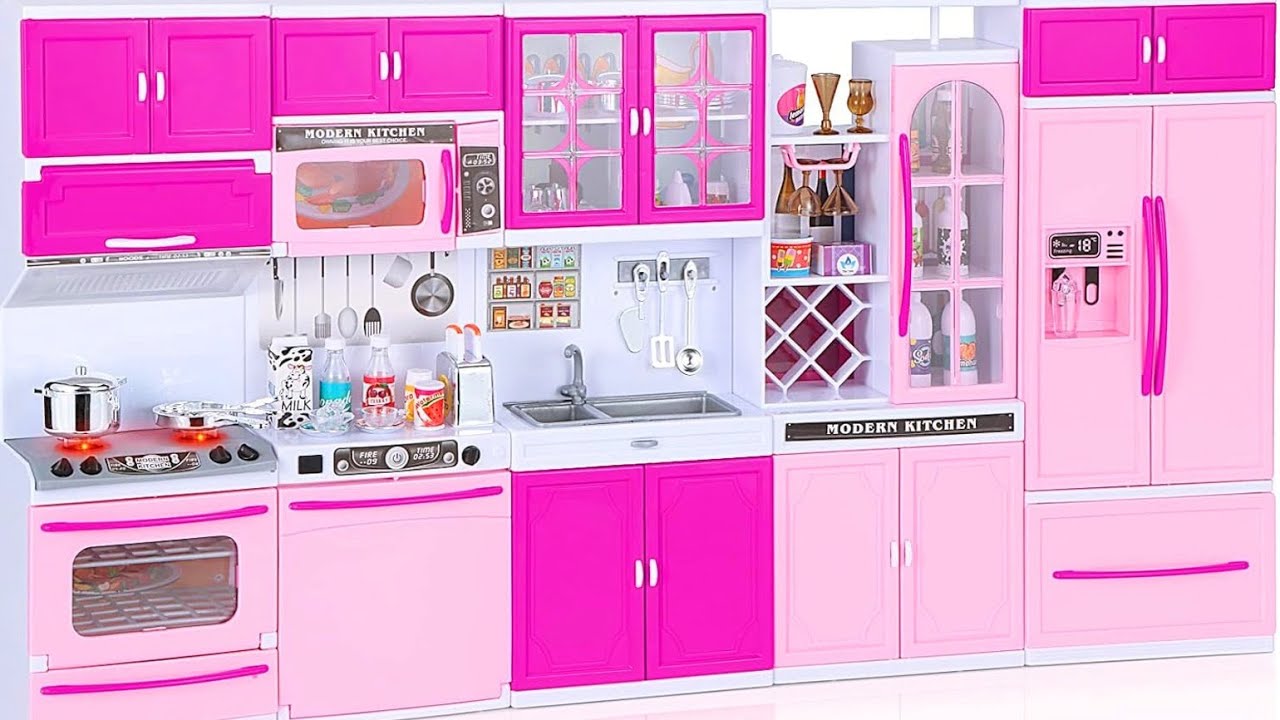 4-in-1 Toy Kitchen Set K304 - Interactive Kids Kitchen | Khelaghor Toys BD