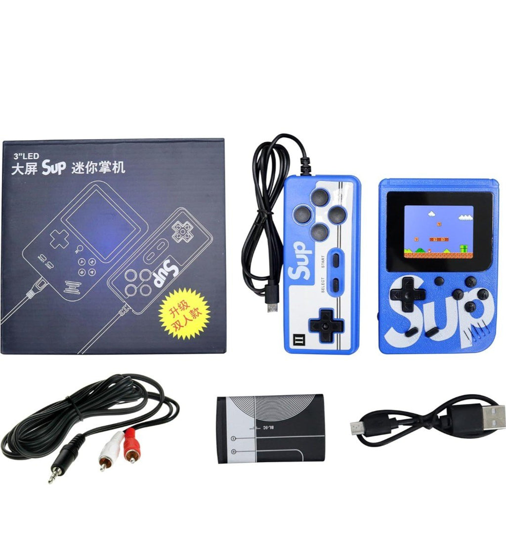SUP Game Box 400-in-1 Handheld Console – 3" Screen, TV Output, 2 Controllers