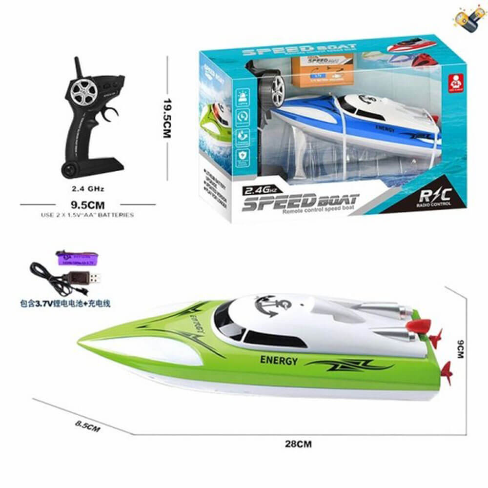 Rechargeable R/C Speed Boat (B148) – 2.4GHz Remote Control Boat for Pools & Lakes