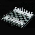 Khelaghor Toys Glass Chess Set – Frosted & Clear Board with 32 Pieces