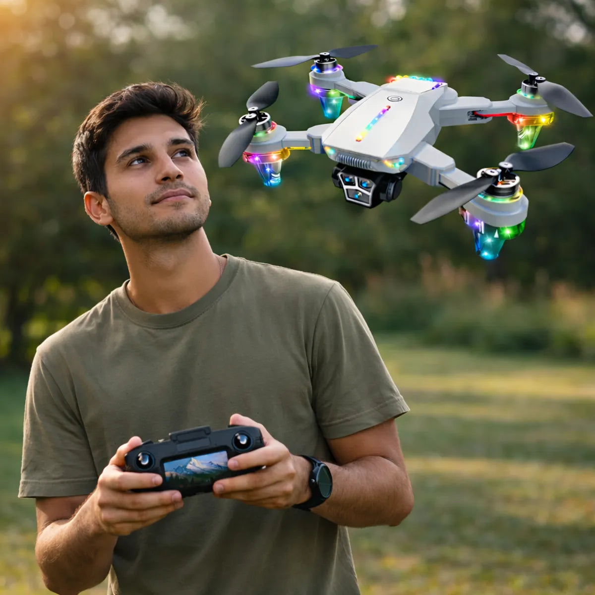 P8 Max Drone - Brushless Motor with Screen Remote Control for Precision Flight