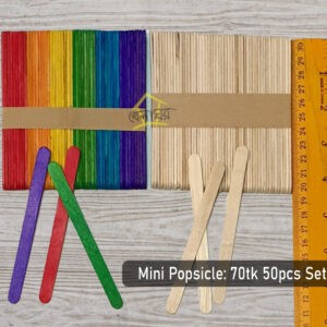 Wooden Popsicle Sticks for Crafts (50pcs pack)