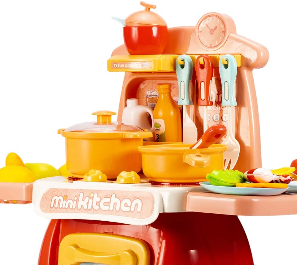 mini kitchen set in clay