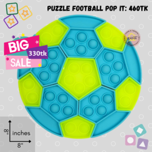 Puzzle Football Pop it Blue