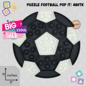Puzzle Football Pop it Black